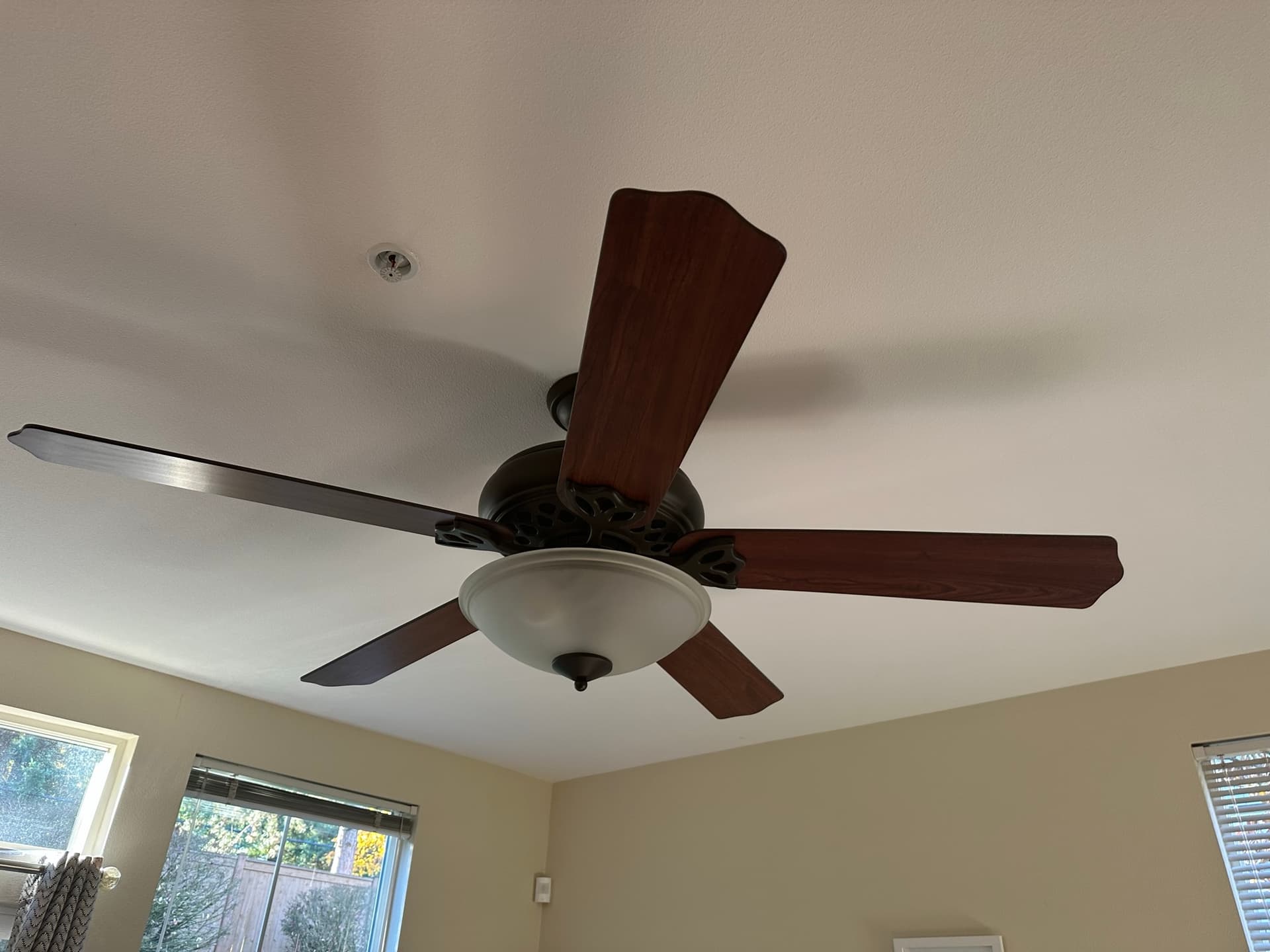 Ceiling fan installation in a Tacoma bedroom