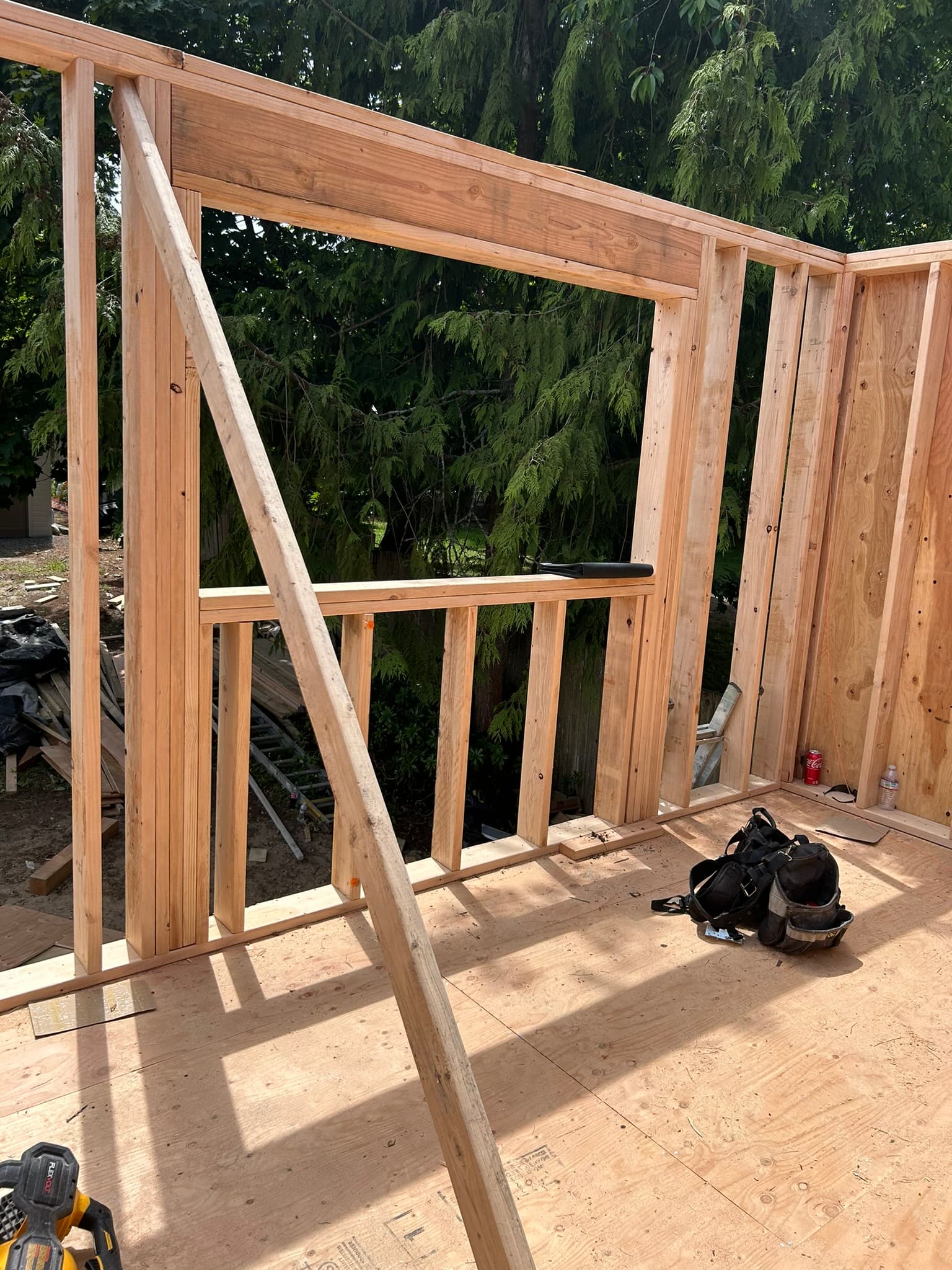 New construction electrical rough-in wiring in Tacoma